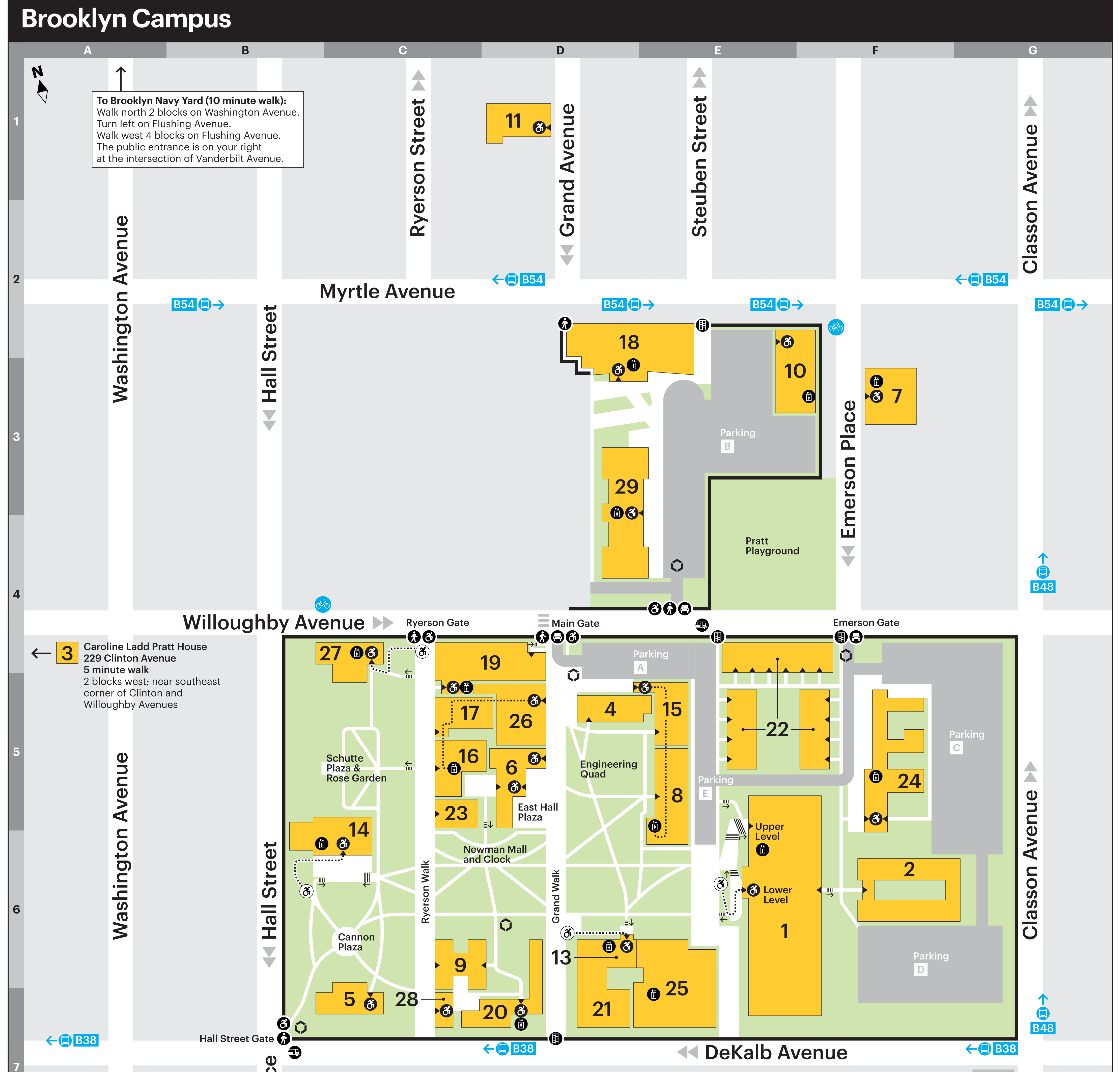 Pratt Brooklyn campus map